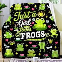 CircKoric Cute Frog Blanket Gifts for Women Girls Kids Adults Birthday Chrismtas,Frogs Throw Blankets Gifts for Bed Bedding Sofa Chair Home Decor 50\"X40\"