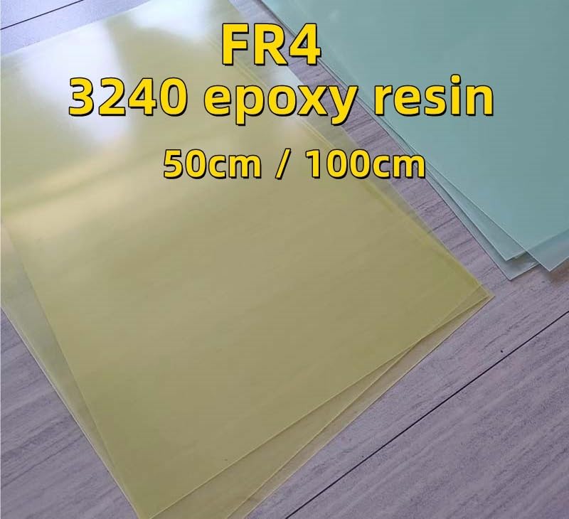 50 cm 100 cm dünne 3240-Epoxidharzplatte, FR4-Isolierplatte, elektrische Platte, Glasfaserplatte, hochtemperaturbeständig, Dicke 0,3 mm(Light Green,400MM x 1000MM 1Pcs)