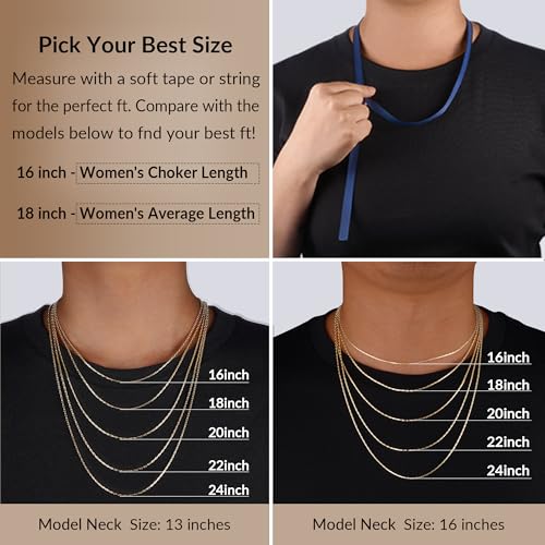 Italian 1.3mm Snake Chain 18K Gold Plated 925 Sterling Silver Chain Necklace for Women, Non-Tarnish, Tangle-Free, Silky-Smooth, Gift-Ready Luxury Chain4