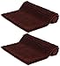 ORANIFUL Marrone Sscuro Tappeto da Bagno Set 2 Pezzi Antiscivolo in Microfibra di Peluche ltappetino Assorbente Tappetini Lavabile in Lavatrice Ciniglia Tappeti a Pelo Lungo Extra Morbido (50x80)