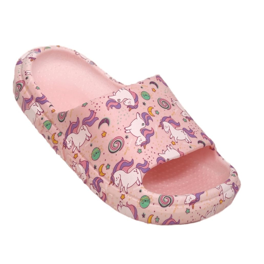 Yellow Bee All Over Unicorn Print Slides for Girls, Pink, 10C, 4-5 Years (B0C81VDSGH) Amazon Price History, Amazon Price Tracker
