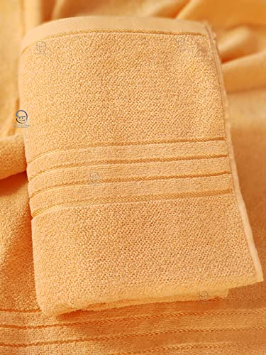 500 GSM Extra Large Big Men Bath Towel for Man and Woman 100% Pure Cotton Full Size XXXL Ultra Soft, Absorbent & Quick Dry Towel 36x72 inch (3 X 6 Feet), Set of 1 Towel, Peach
