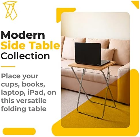 SG Traders Large Folding Table for Room, Outdoor Tables Computer Table Tea Coffee Table, Light Weight Camping Table Dining Table, Garden Foldable Table, TV Table for Living Room L70 x W50 x H71.5 CM
