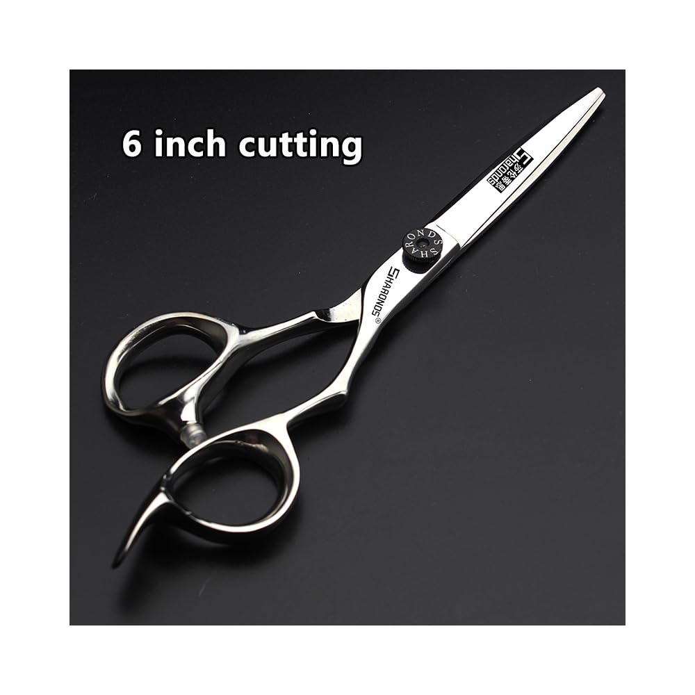 Traje de corte de pelo profesional de 5/5.5/6 pulgadas, cuchilla afilada, fácil de podar, adecuado para peluqueros y peluquerías. (6 pulgadas - 2pc-A)