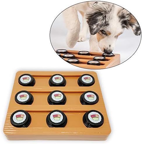 Our Pets Sushi Interactive Puzzle Game Dog Toys & Cat Toys (Dog Puzzle, Cat Puzzle & Interactive Dog Toys) Great Alternative to Snuffle Mat for Dogs, Slow Feeder Dog Bowls & Slow Feeder Cat Bowl