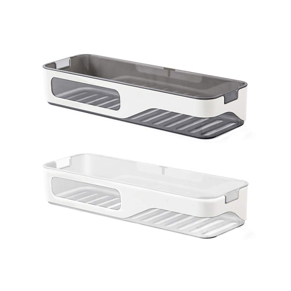 No Drilling Shower Shelf Caddy Bathroom Storage Shelf Wall Mounted Double Layer Shower Basket Hanging Storage Organizer F