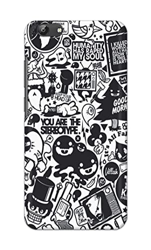 Image of Printed Hard Back Cover Case for Vivo Y69 Back Cover (Mixed Cartoon) -1302