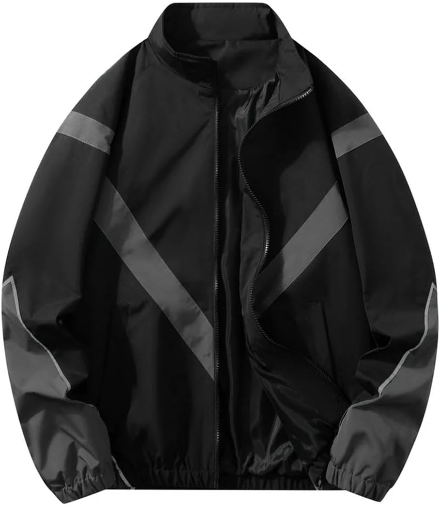Men Spring Jackets Comfortable Casual Zipper Clothing Stand Collar Outerwear