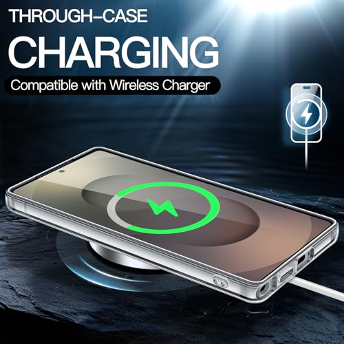 Image of JETech Cover Case for Samsung Galaxy S25 Ultra 5G, Non-Yellowing Shockproof Bumper Protective Phone Cover, Anti-Scratch Hard PC Back (Clear)