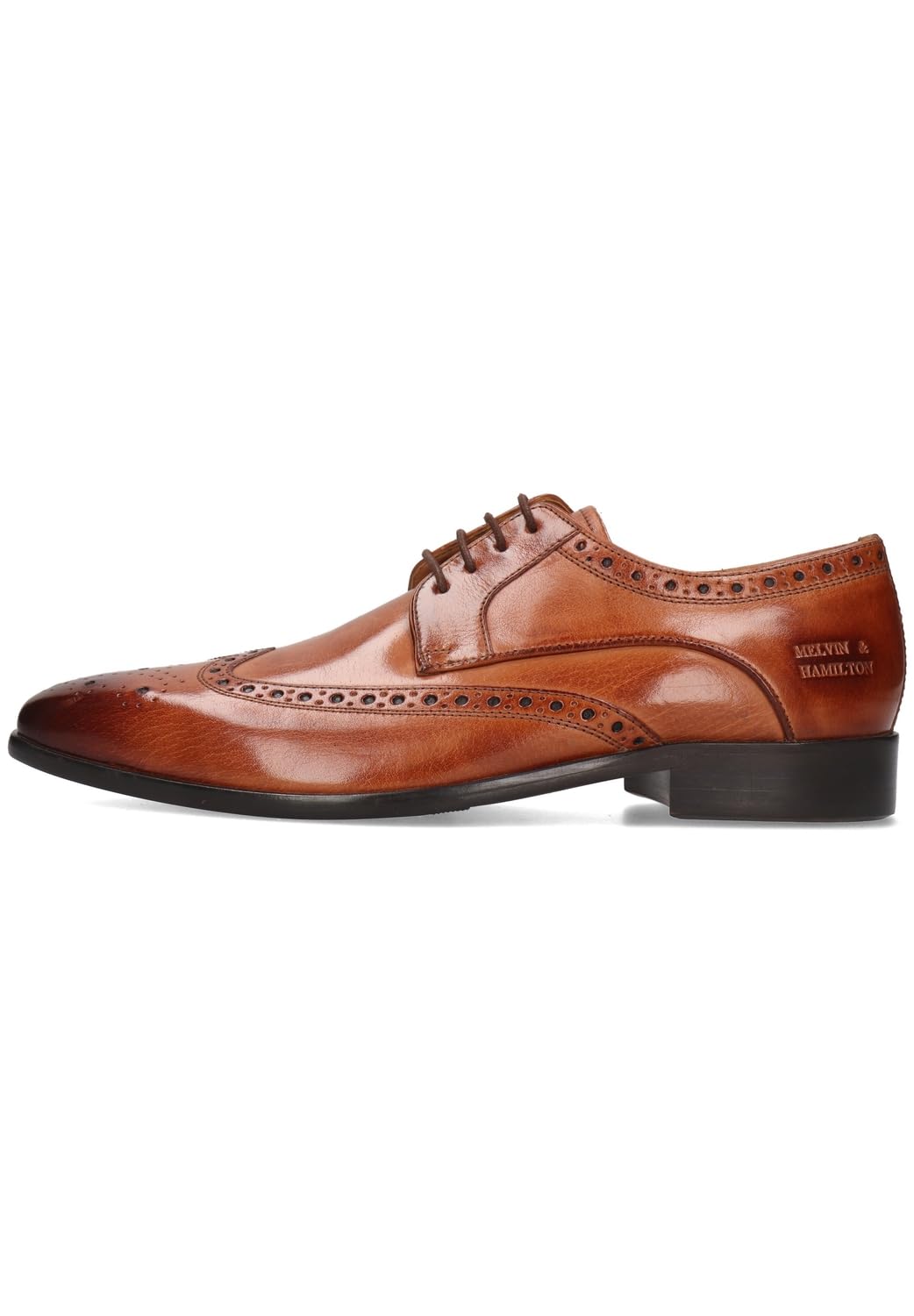 Melvin & Hamilton Homme Lewis 3 Plat Oxford - Chaussures Cuir Fabriquées à La Main