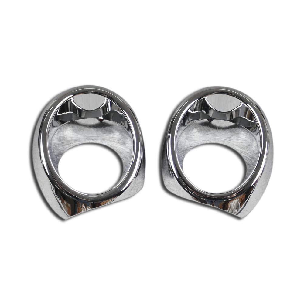 Beautost Fit for Honda Pilot 2019 2020 2021 2022 Chrome Front Fog Light Lamp Cover Ring