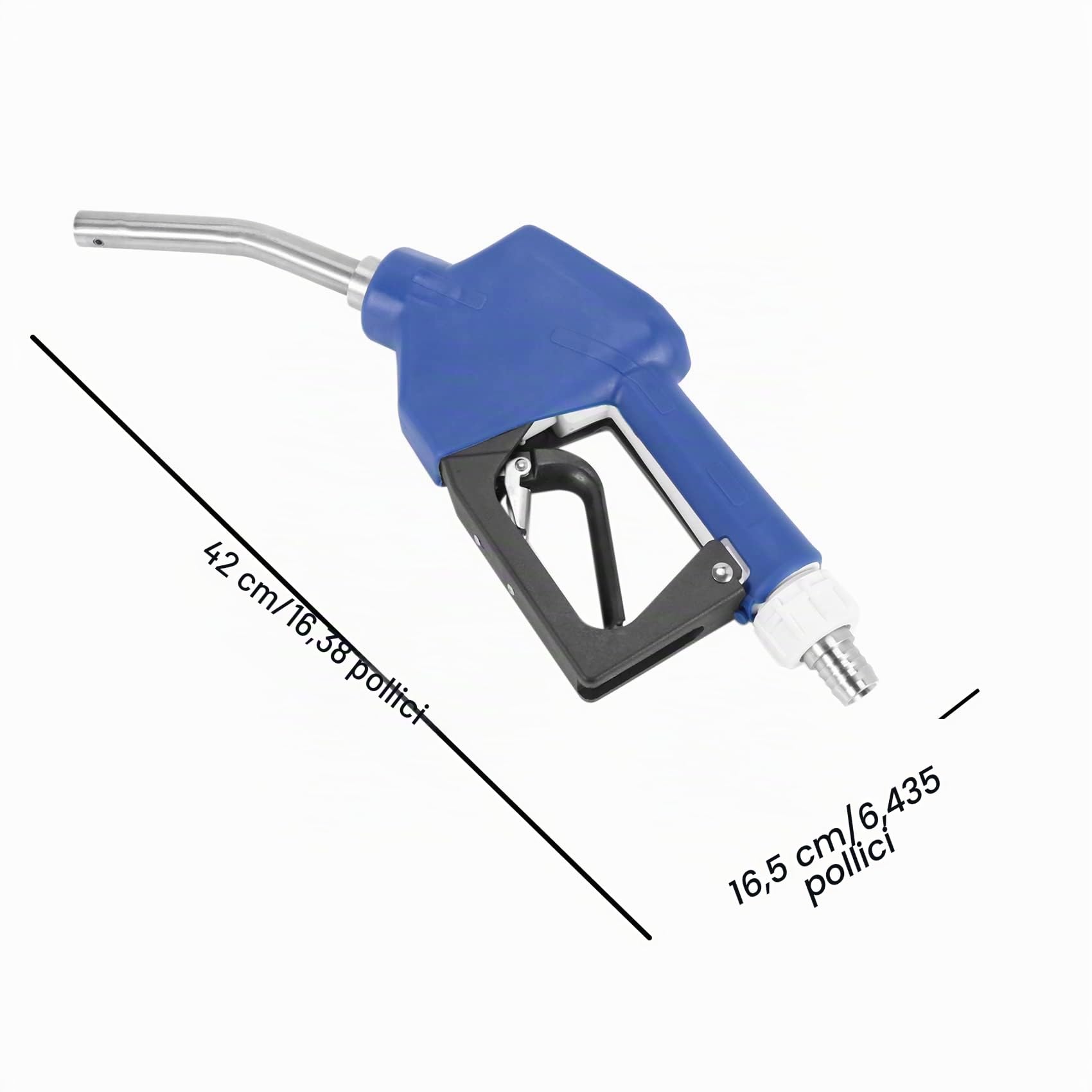 Ugello automatico DEF/AdBlue da 3/4 NPT in acciaio inossidabile con pompa di trasferimento DEF girevole, pistola per carburante per auto, ugello manuale/automatico, avvolgitore antigelo