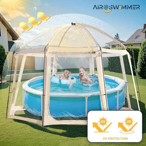 Bubble Zelt, Transparentes Zelt im Freien, Garten Iglu, Bubble House Zelt, Zelt Outdoorbubble, Bubble Iglu Zelt, Iglu Pavillon, Iglu-Kuppel, Garten, Terrasse, Überdachung, Unterschlupf, 400x400x250CM