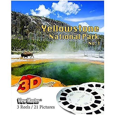 Yellowstone National Park, Pkt. 1 - Compatible with ViewMaster 21 3D Images 3 Reel Set Cover