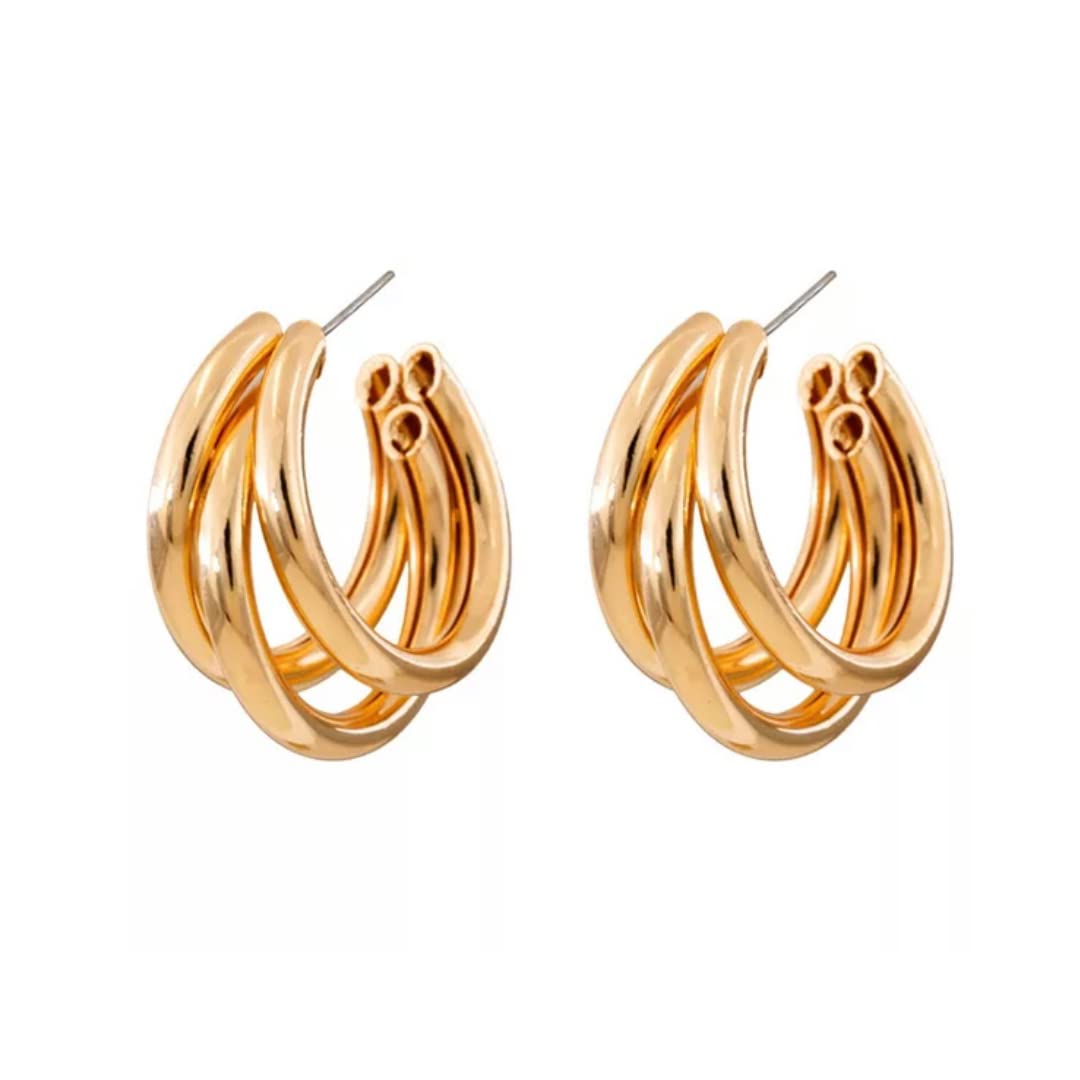 VembleyStylish Korean Zircon Studded Earrings For Women And Girls 2Pcs/Set