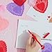 JOYIN 126+ Pcs Valentines Day Craft Gift Set with 100 Heart Doilies, 24 Pcs Foam Doilies and 2 Bags Foam Heart Stickers for Kids, Tableware Decoration, Home Activitie, Kitchen Disposable Table Craft