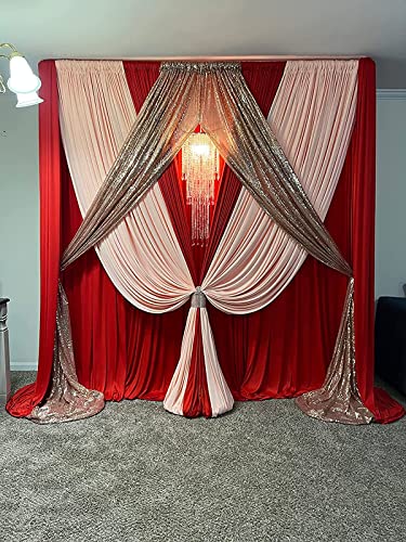 FlavorThings Sparkling Iridescent Acrylic Beaded Hanging Chandelier, 3 Tiers, 10.25" Diameter x 30" Tall, Indoor, Iridescent - Image 6