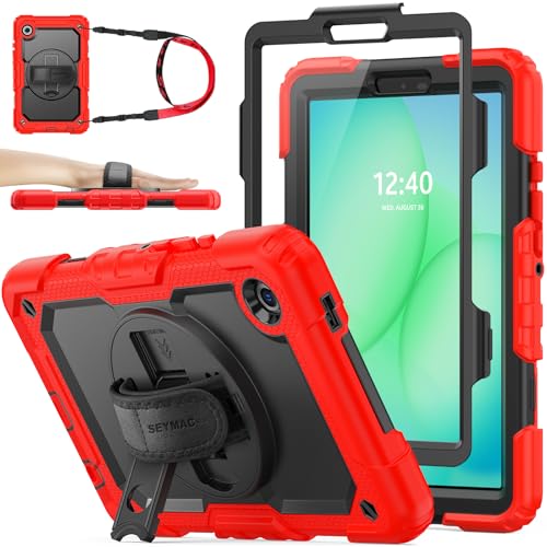 【Tracolla multifunzione e porta pennino】: la tracolla rimovibile ti rende più facile trasportare il tablet Galaxy Tab A11/A9 da 8,7 pollici 2025/2023 quando viaggi all'aperto, escursioni o arrampicate. La lunghezza può essere regolata, adatta per bambini e adulti. Il supporto per stilo assicura che la S-Pen rimanga in posizione per un uso pratico. (S-Pen non è inclusa nella confezione!)