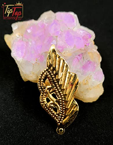 Image of Premium Golden Metal Charms Filigree Connectors for Craft and Jewellery Making Accessories DIY