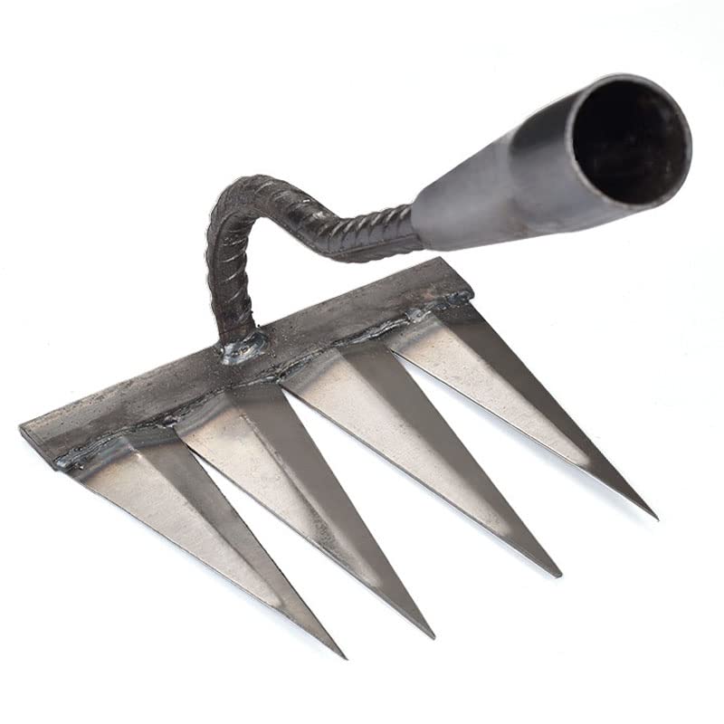 ＨＡＯＡＮＧＺＨＥ Garden Rake Heavy Duty Soil Rake, Carbon Steel Rake For Gardening, Garden Rake, Soil Rake, Leaf Rake, Turf Rake, Grass Cutter, Rake, Garden Tools, Einfach zu bedienen
