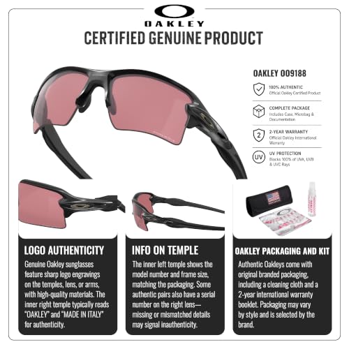 Image of Oakley FLAK 2.0 XL OO9188 Rectangle Sunglasses With Official Eyewear Kit | Men's & Women's Sunglasses