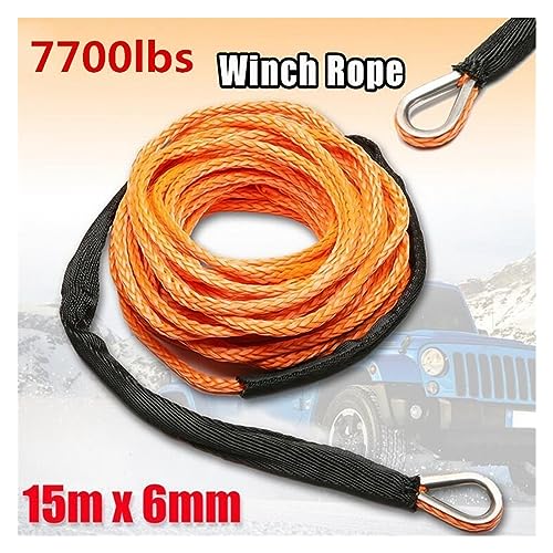 Cable de cabrestante sintético con funda protectora de 7700LBs para mantenimiento de coches 3