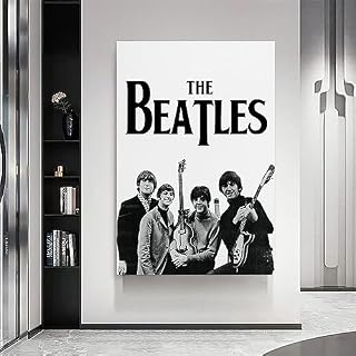 ICHU Poster des Beatles sur toile – Impression d’art moderne pour chambre à coucher – 60 x 90 cm - Les Beatles, Paul McCartney, John Lennon, RIngo Starr, George Harrison ICHU Poster des Beatles sur toile - Impression d'art moderne pour chambre à coucher - 60 x 90 cm – Image 7