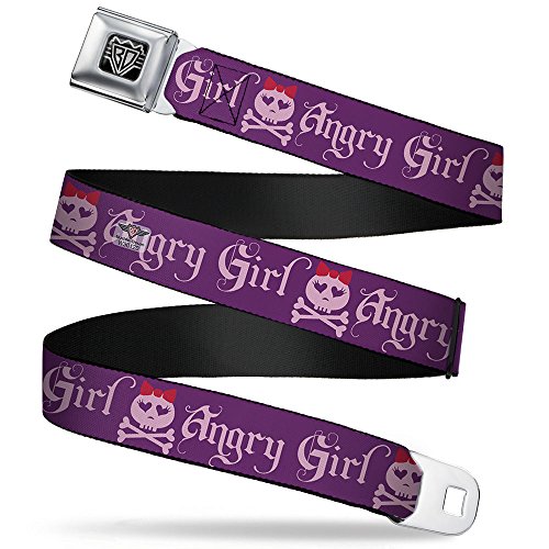Cinturón de seguridad morado Buckle-Down de 3,8 cm de ancho para pantalones