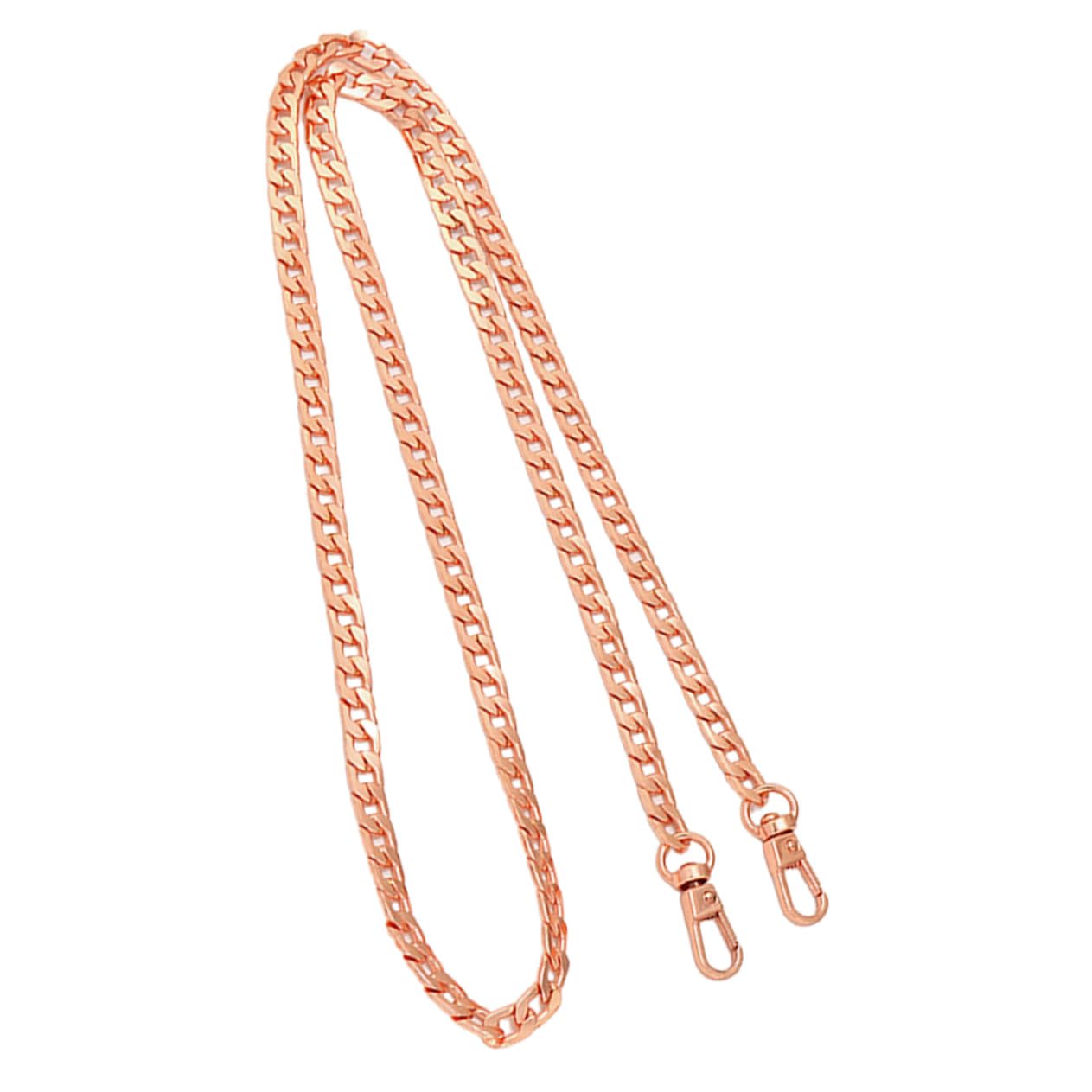 Cadena para bolso metálica con hebillas multifunción, correa rosa dorado muy resistente