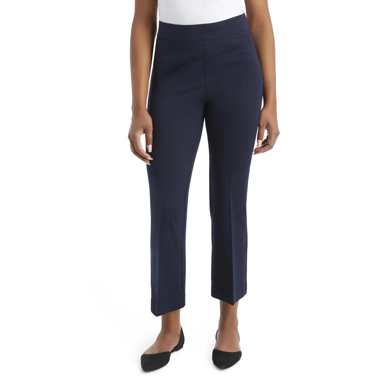 Nine West Pantalones acampanados para mujer, de tiro alto, corte de bota, casual, favorecedor, elásticos, pantalones de vestir