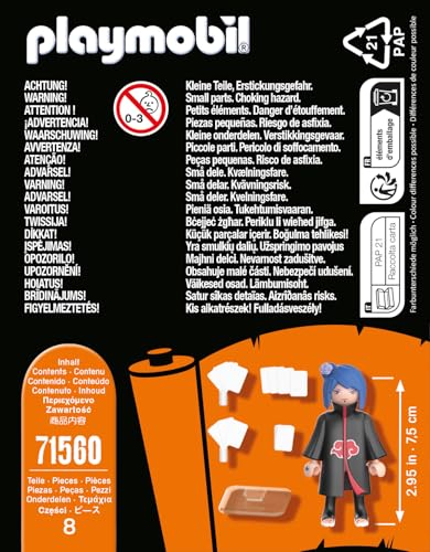 PLAYMOBIL Naruto Shippuden 71560 Konan Detailed Accessories Age 5+, Multi-coloured, Piccolo - Image 4