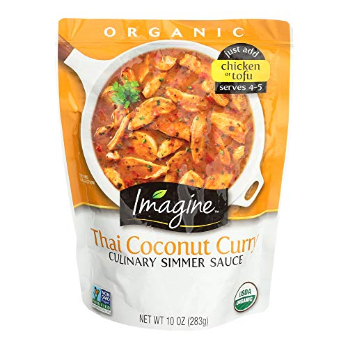 Imagine Culinary Organic Simmer Sauce, Thai Coconut Curry, 10 oz. (Pack of 6)