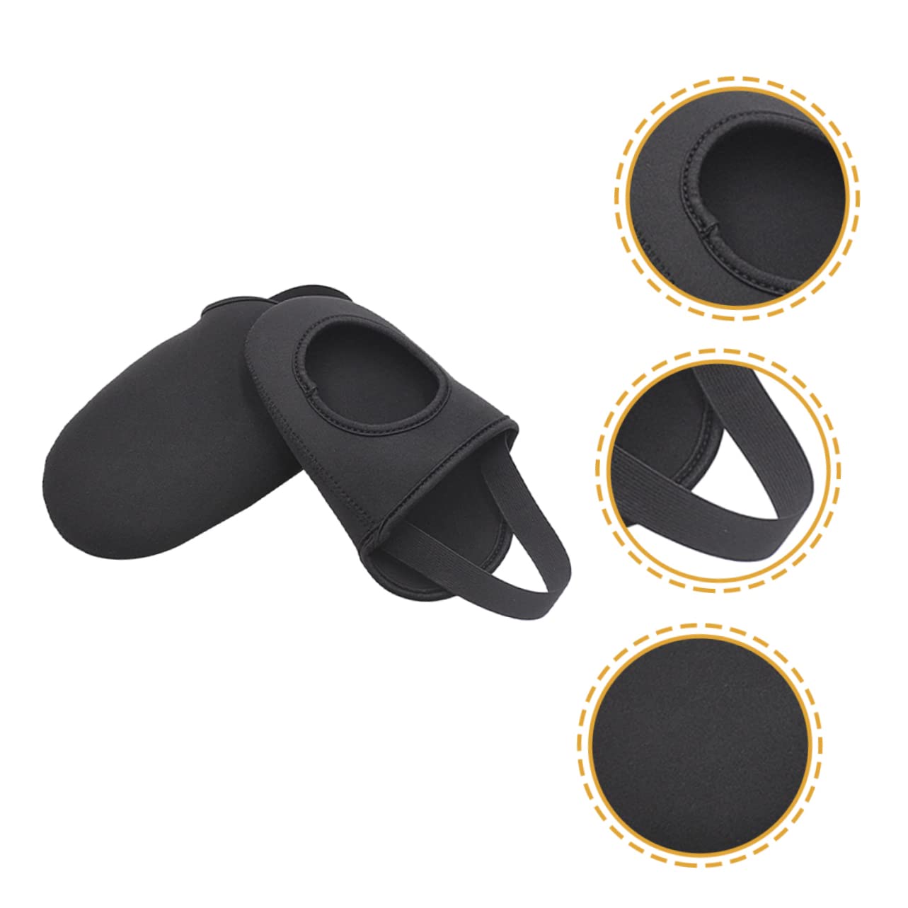 Kisangel Lot De 5 Paires De Couvre-Chaussures Thermiques pour Vélo Coupe-Vent Et Antidérapants pour Le Cyclisme Et Le VTT