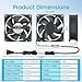 KEYFANCLUB Muffin Fan 110v 120v 220v 3 inch Fan with AC Plug Electronic Cooling Fan 80mm x 25mm