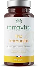 TRIO Immunity | Vitamin D3 + Vitamin C + Zinc Bisglycinate | 3 in 1 Ultra Complete Formula | Immunity, Energy and Tonus | 2 Month Cure | Made in France Terravita