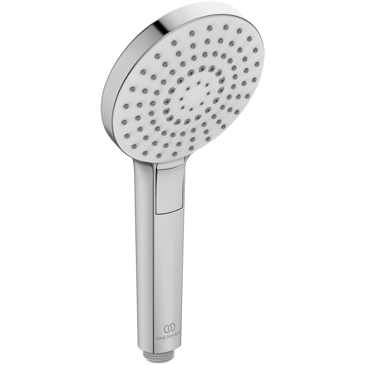 Ideal Standard – Ducha de mano Idealrain Evo, cabezal de ducha ahorrador de agua con 3 modos de chorro (lluvia suave, masaje, lluvia suave), Ø 11 cm, boquillas EasyClean, cromado