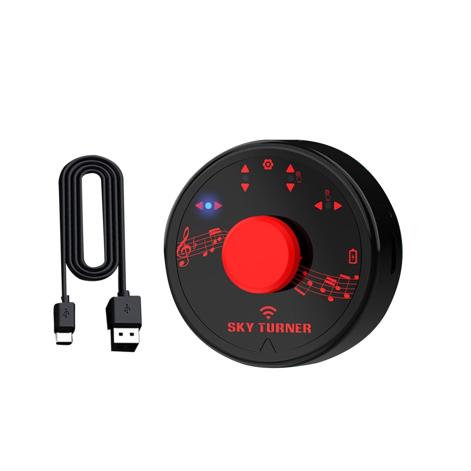 Pédale à pied sans fil pour parcourir les pages, contrôleur application rechargeable, mini clavier sans fil et mains pour tablette, téléphone, clavier, streaming en direct, textes à défiler