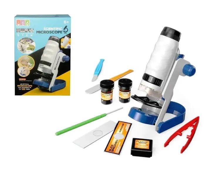 Microscope avec accessoires pour réussir ses premières analyses biologiques
