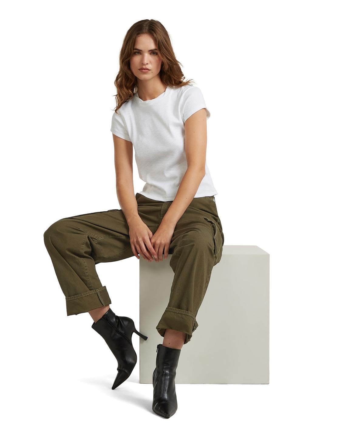 G-Star Damen Pants Cargo 3D Boyfriend Hose