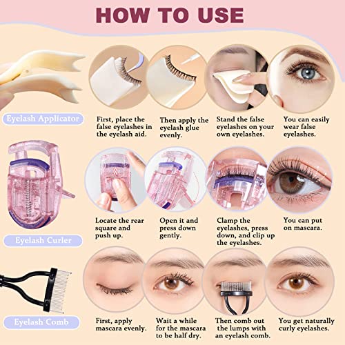 XIXKOLYU® Kit di strumenti 3 in 1, mascara Comb