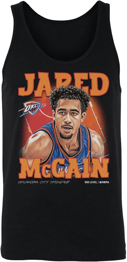 500 LEVEL Jared McCain Oklahoma City Thunder Airbrush Men's Tank Top