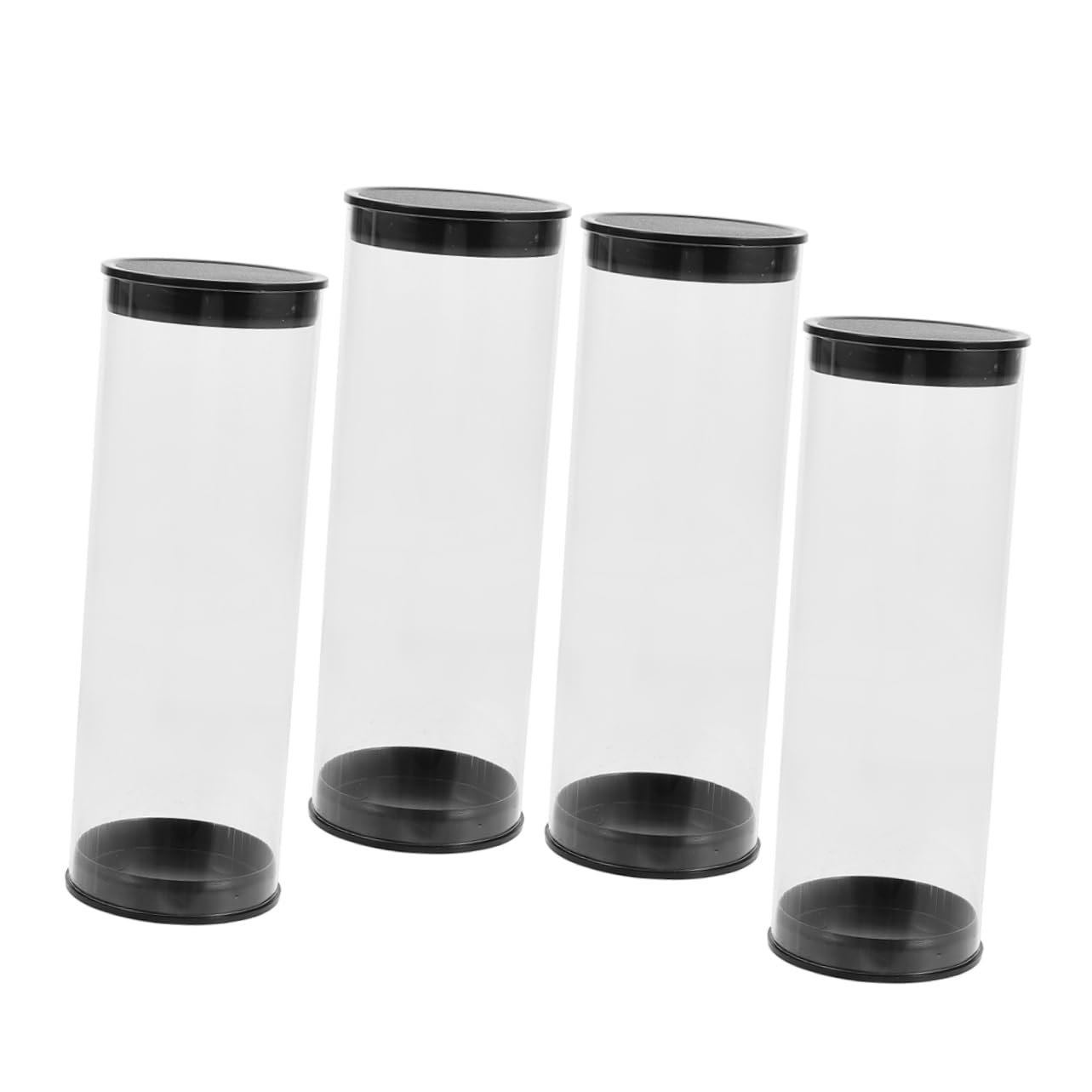 HANABASS Barril de Golf recipientes Transparentes para de Golf organizadores de Golf Estuche para Golfs Caja para Transportar Golfs Tubos de plástico con Tapas Caso