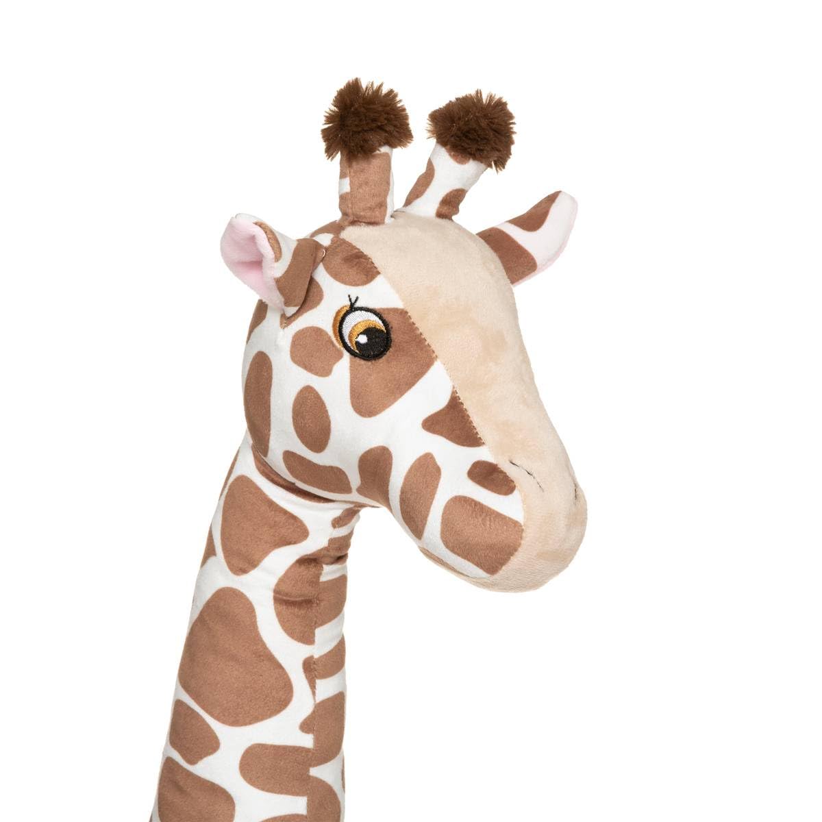JJA Peluche Girafe Polyester Sable 23X40X100CM Marron