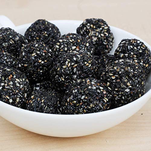 Image of Maanki Black Til Laddu(Home Made Black Sesame Seed Ladoo) /Black Sesame Ladoo 250Gram