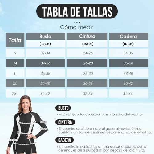 Catálogo para Comprar On-line Ropa de Ropa de natación con protección solar para Mujer los mejores 10. 11 Imagen adicional