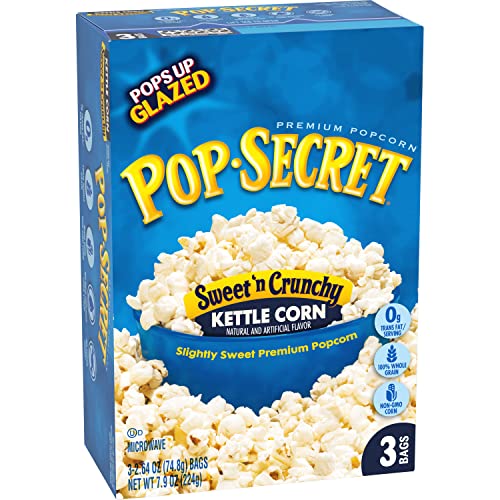 Pop Secret Popcorn, Sweet 'N Crunchy Kettle Corn Microwave Popcorn, 2.64 Ounce (Pack Of 3) #TOP6
