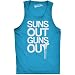 Mens Suns Out Guns Out Tank Funny Workout Tanks Hilarious Gym Shirt