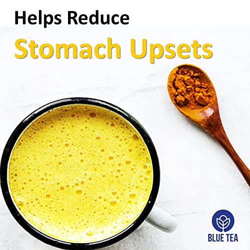 Blue Tea- Combo Pack - Turmeric Moringa Tea & Turmeric Ashwagandha Tea - 30 Pyramid Tea Bags || Superfood || Rich In Curcumin - Spiced Herbal Immunity Booster Tea | Plastic-Free, Gmo Free, Vegan #TOP3