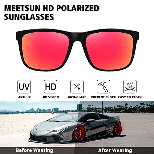 MEETSUN Polarized Sunglasses for Men Women Driving Sun Glasses UV Protection3