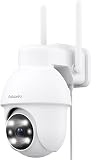 GALAYOU 2K Security Camera Outdoor, 360° CCTV Camera, Home Security WiFi Camera with Color Night Vision, Pan-Tilt View, App Notification, 2-Way Audio Y4 - 1